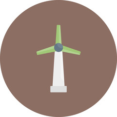 Turbine icon vector image. Can be used for Ecology.