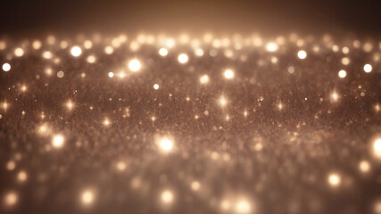 abstract blurry brown lights and shiny like sand crystal