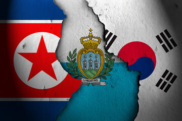 san marino between north korea and south korea.