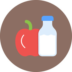 Healthy Food icon vector image. Can be used for Productivity.