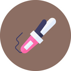 Curling icon vector image. Can be used for Cosmetics.