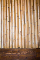 Weathered and battered wooden background