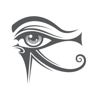 eye of horus vector art illustration design