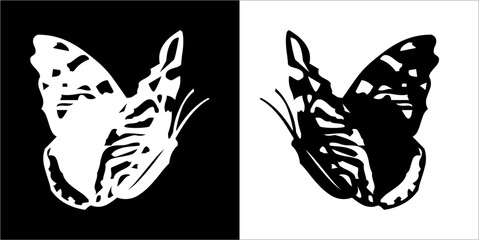 Illustration vector graphics of butterfly icon