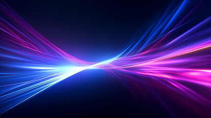Line glowing motion blur illustration light background, energy neon light, effect bright line glowing motion blur