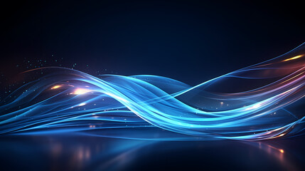 Line glowing motion blur illustration light background, energy neon light, effect bright line glowing motion blur