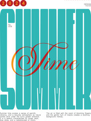 Poster Modern Aesthetic Color Simple