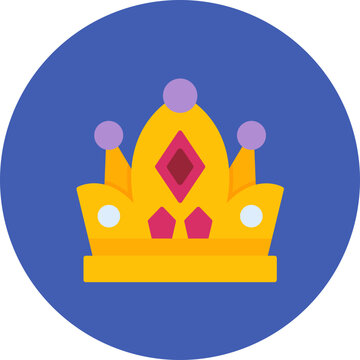 Crown icon vector image. Can be used for New Year.