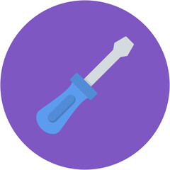 Screwdriver icon vector image. Can be used for Car Repair.