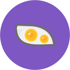 Headlight icon vector image. Can be used for Car Repair.