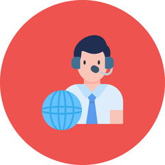 Interpreter icon vector image. Can be used for Diplomacy.