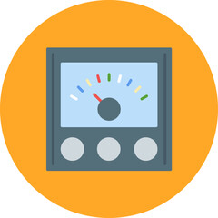 Voltage Indicator icon vector image. Can be used for Engineering.