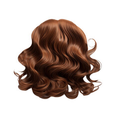 brown wig png