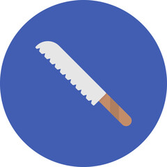 Bread Knife icon vector image. Can be used for Bakery.