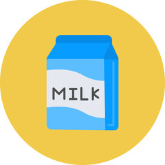 Milk icon vector image. Can be used for Bakery.