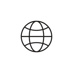 World icon vector. Linear style sign for mobile concept and web design. World symbol illustration. Pixel vector graphics - Vector.	