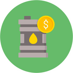 Oil Purchase icon vector image. Can be used for Petrol Industry.