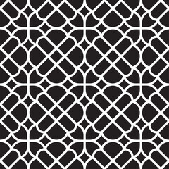 Abstract geometric seamless pattern. Black and white. Modern stylish texture. Vector background