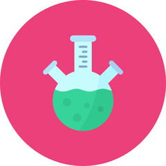 Three Neck Flask icon vector image. Can be used for Chemistry.