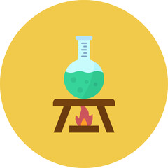 Burning Chemical icon vector image. Can be used for Chemistry.