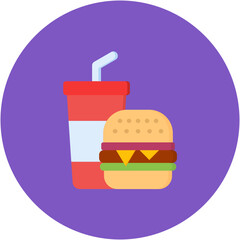 Fast Food icon vector image. Can be used for Restaurant.