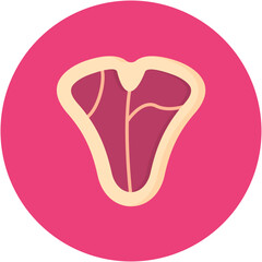 Tbone icon vector image. Can be used for Restaurant.