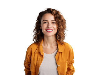 portrait of a cheerful woman with smile