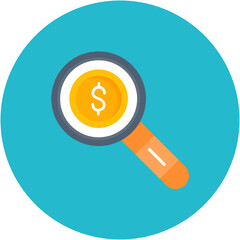 Money Forensics icon vector image. Can be used for Accounting.