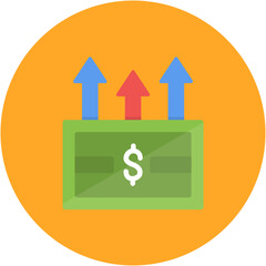 Cash Flow icon vector image. Can be used for Accounting.