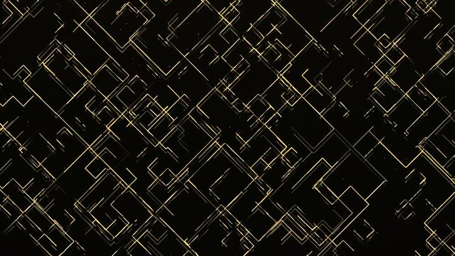 Abstract digital technology network lines animation background