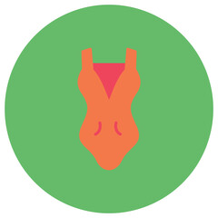 Women Swimsuit icon vector image. Can be used for Summer.