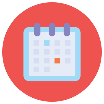 Calendar icon vector image. Can be used for Summer.