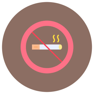 No Smoking icon vector image. Can be used for Firefighter.