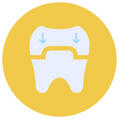 Dental Crown icon vector image. Can be used for Dental Care.
