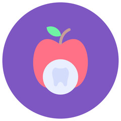 Tooth Nutrition icon vector image. Can be used for Dental Care.