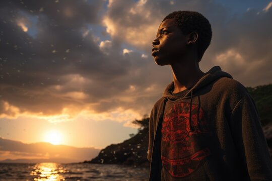 Teenagers hopeful future at Lake Malawi with new sounds.