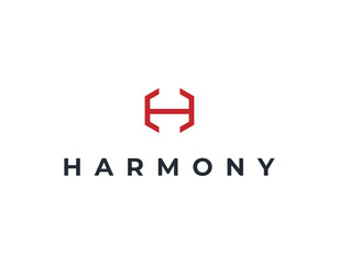 Simple Hexagonal Letter H logo Design Template