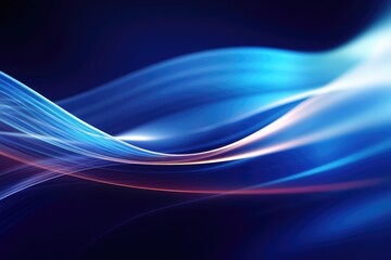 Fototapeta na wymiar Abstract wave technology background with blue light digital effect