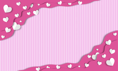 pink heart background for making Valentine's day card,wedding card. the meaning of love	
