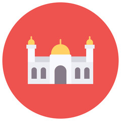 Mosque icon vector image. Can be used for Family Life.