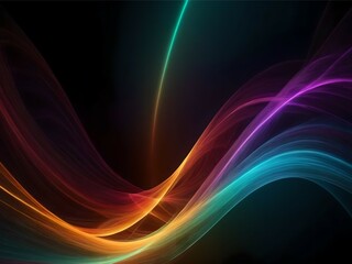 Abstrack Rainbow Line Universe Background
