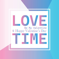 Happy valentines day. Vector banner, greeting card, flayer, poster,  with text Happy valentines day