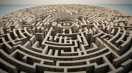 3d puzzle, maze or labyrinth 