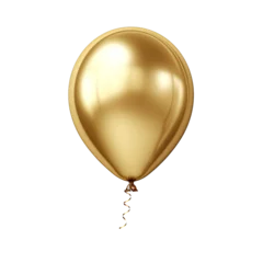 Foto op Canvas golden balloon isolated on white background © PNG WORLD