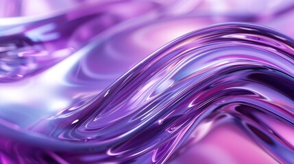 A mesmerizing 3D abstract render featuring a purple color scheme, perfect for a trendy PC wallpaper.