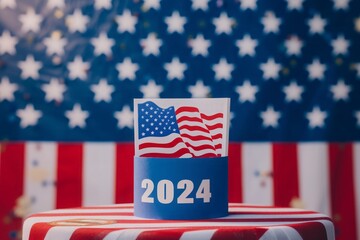 President elections 2024 in the USA, America’s choice, voting booth