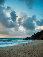 Capo vaticano Beach in the winter