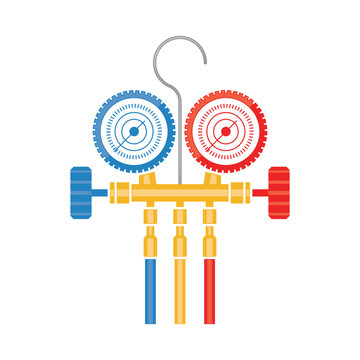 Manifold gauge for air conditioning tools