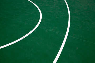 Obraz premium Modern basketball court floor design.