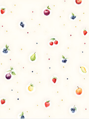 fruit-leafy-flat-illustration-pattern-randomly-placed-simple-shapes-minimalism-watercolor-style